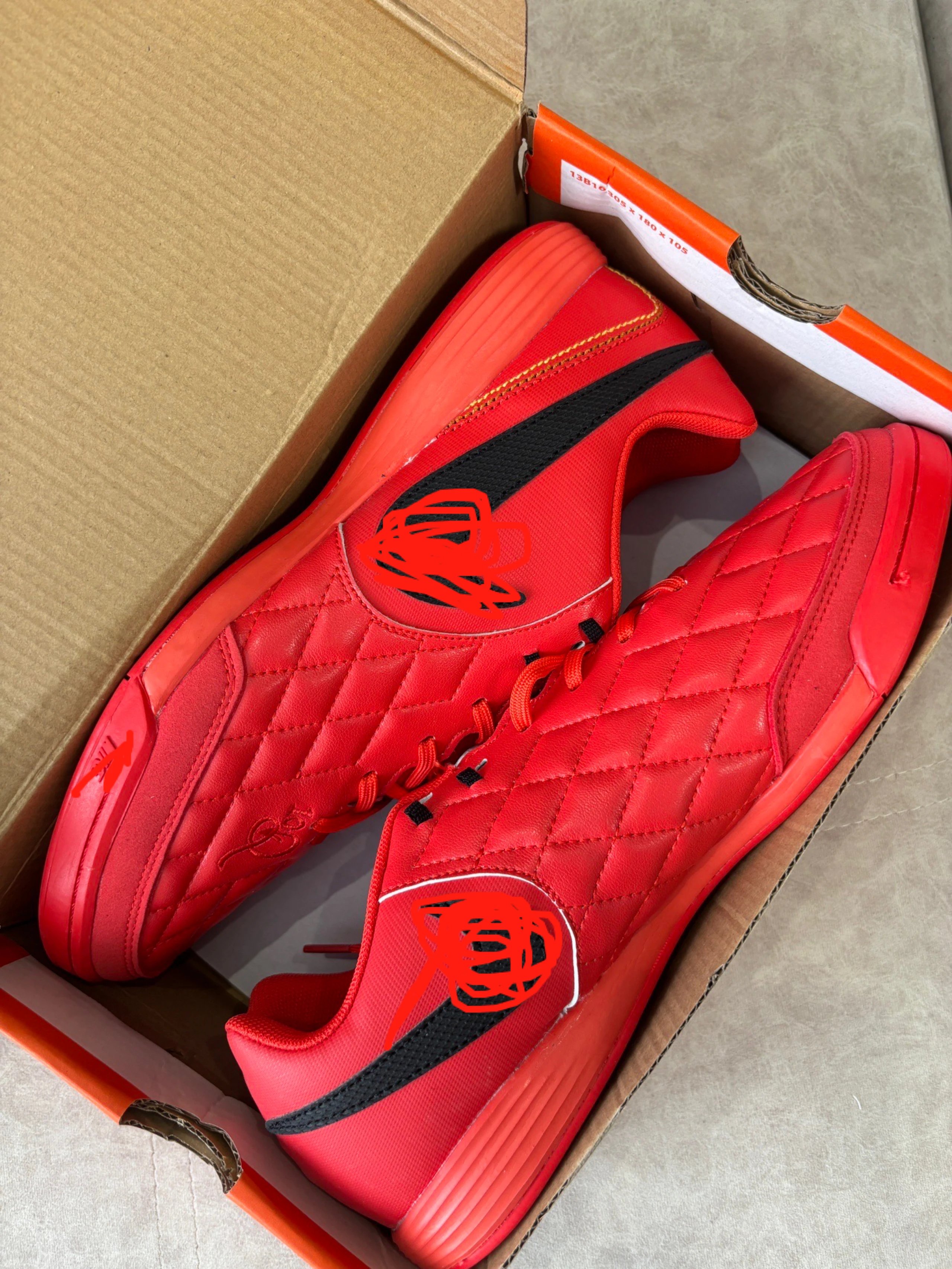 Nike Tiempo Legend 10 Academy IC Indoor Soccer Shoes Red