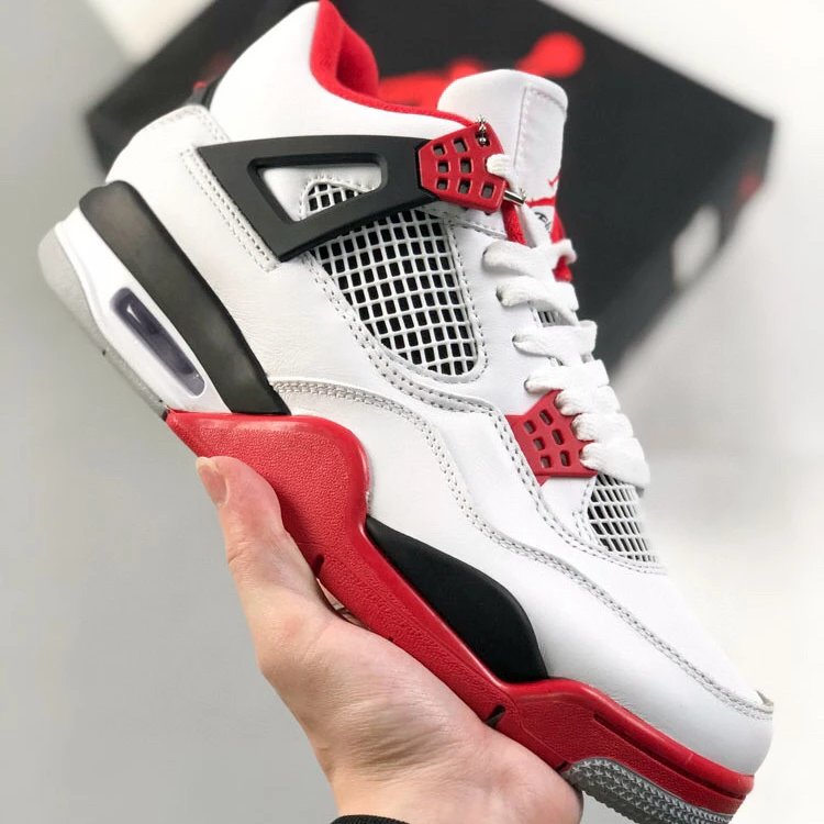 White, black, and red