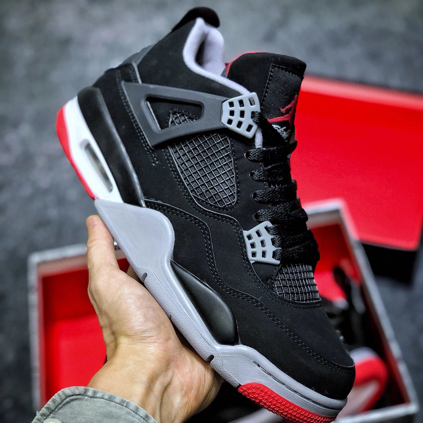 black red