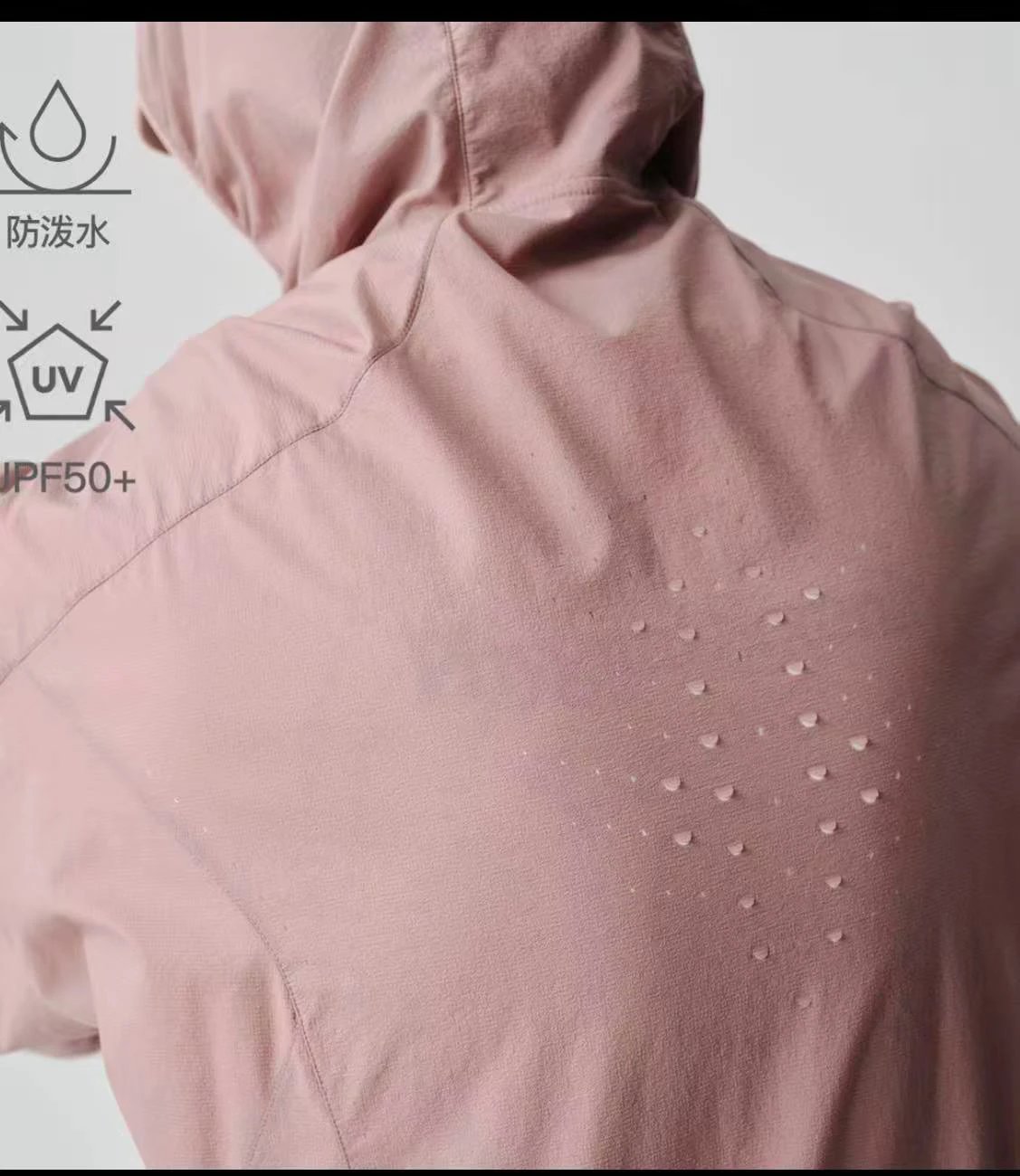Breathable Perforated Dragon Scale PCR Wrinkled Texture Hooded Sports Skin Jacket