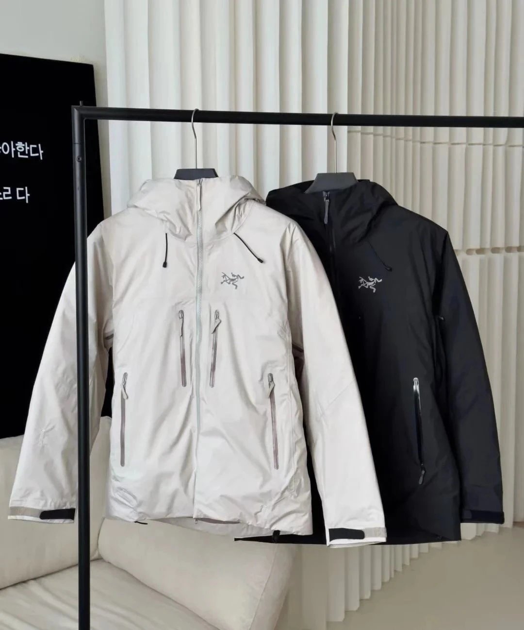 Beta Series GTX 850 White Goose Down Hooded Waterproof Windbreaker