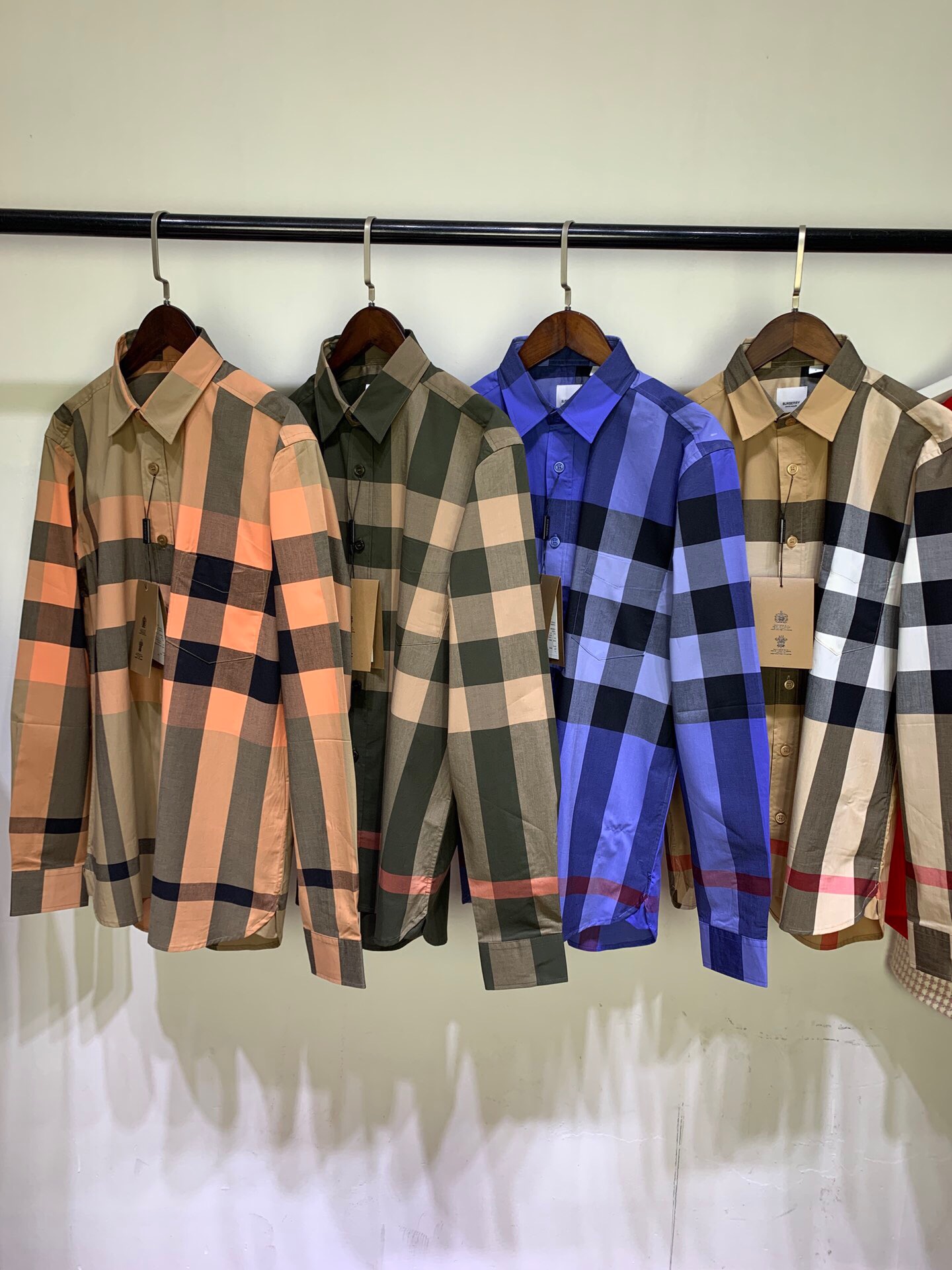 Burberry Check Long Sleeve Shirt