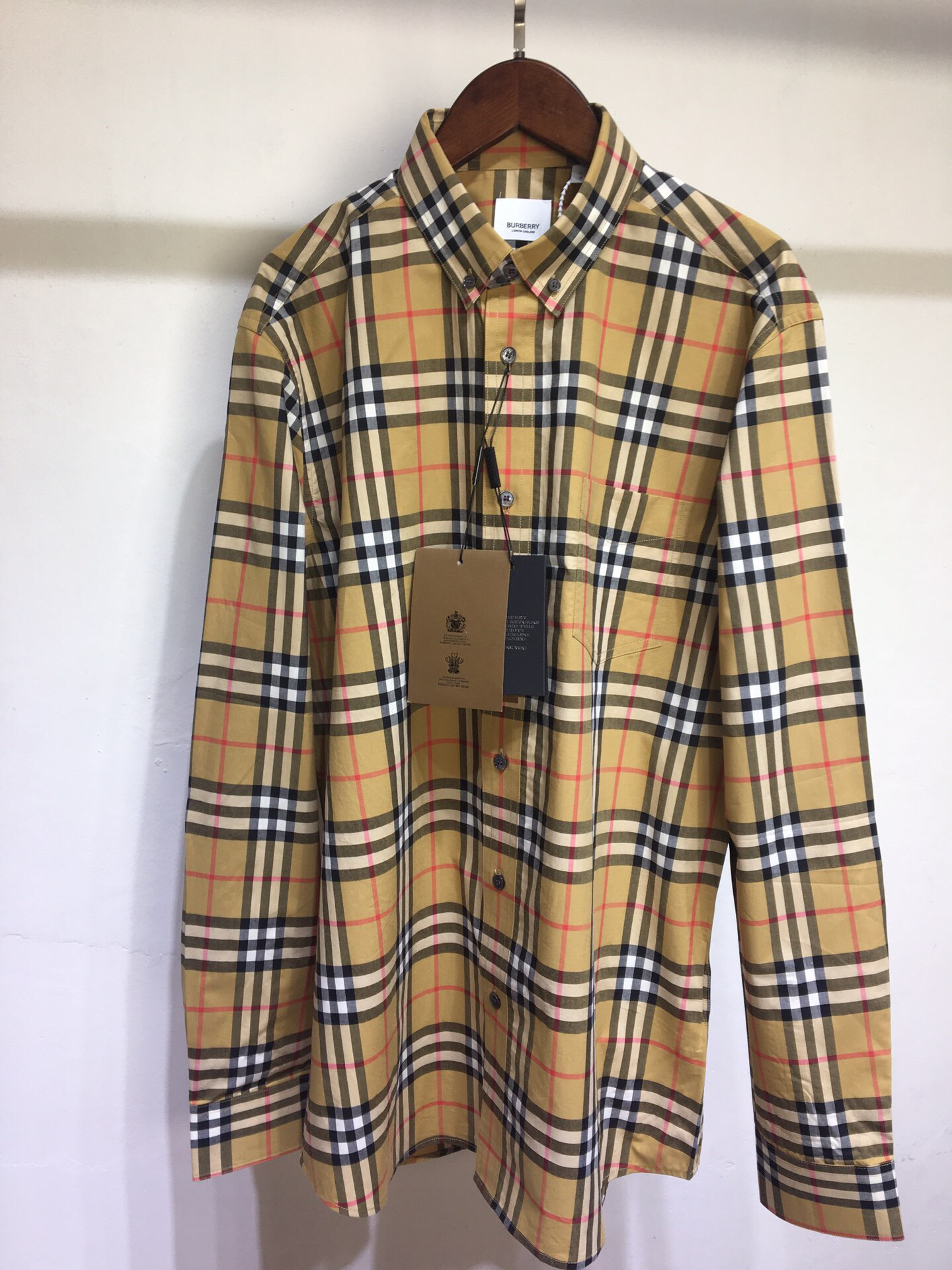 Burberry Check Long Sleeve Shirt