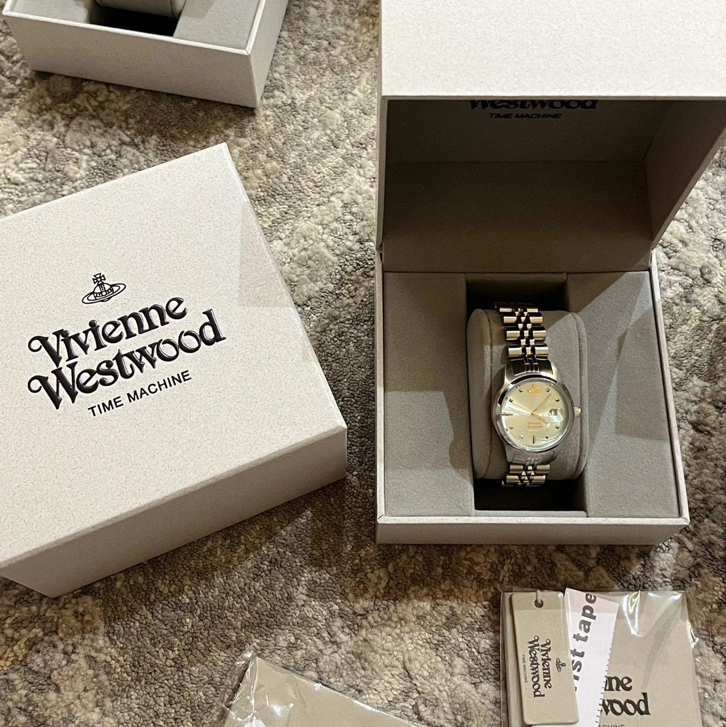 Vivienne Westwood Orb Logo Light Blue Dial Watch