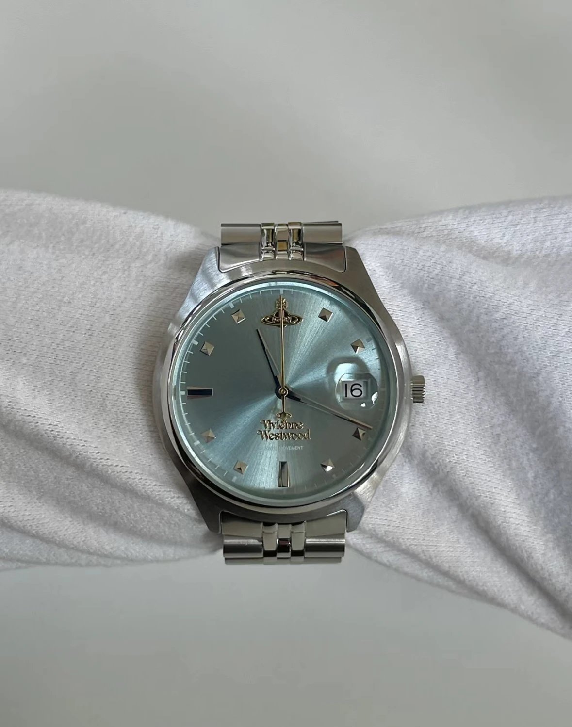 Vivienne Westwood Orb Logo Light Blue Dial Watch