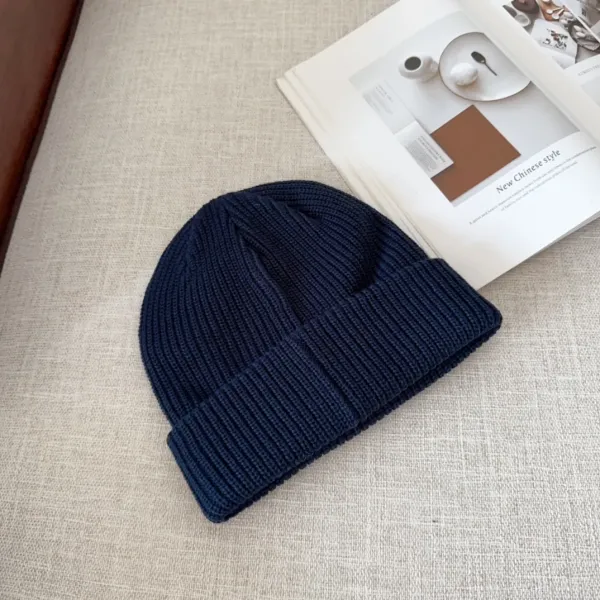 Prada Logo Patch Knit Beanie Pink - 11
