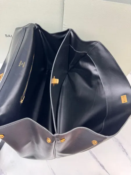 Balenciaga Hourglass Mini Black Leather Handbag - 41