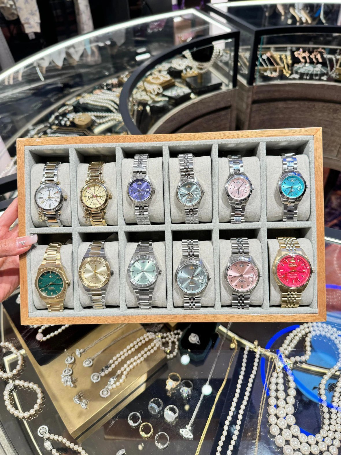 Vivienne Westwood Orb Logo Light Dial Watch