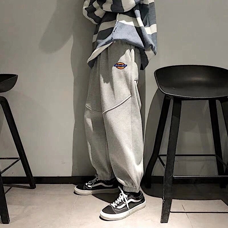 Dickies迪克斯‎拼接‎刺‎绣加绒卫裤