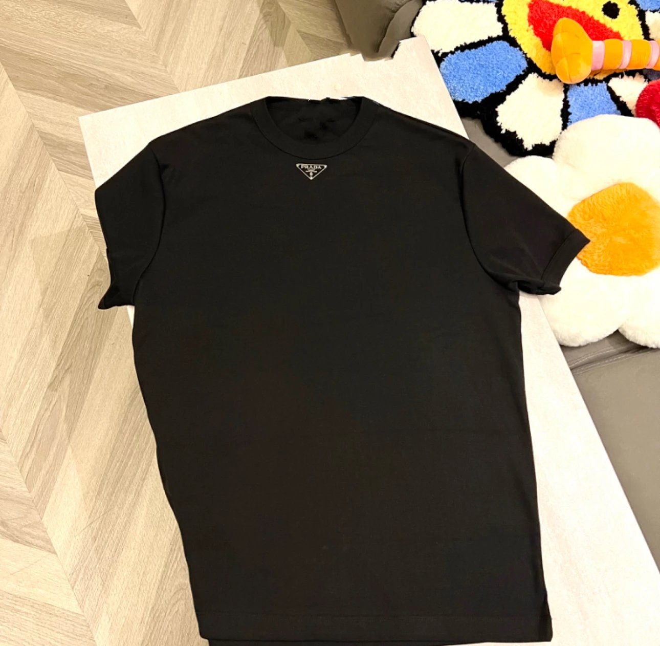 CY original chest triangle logo short sleeved shirt