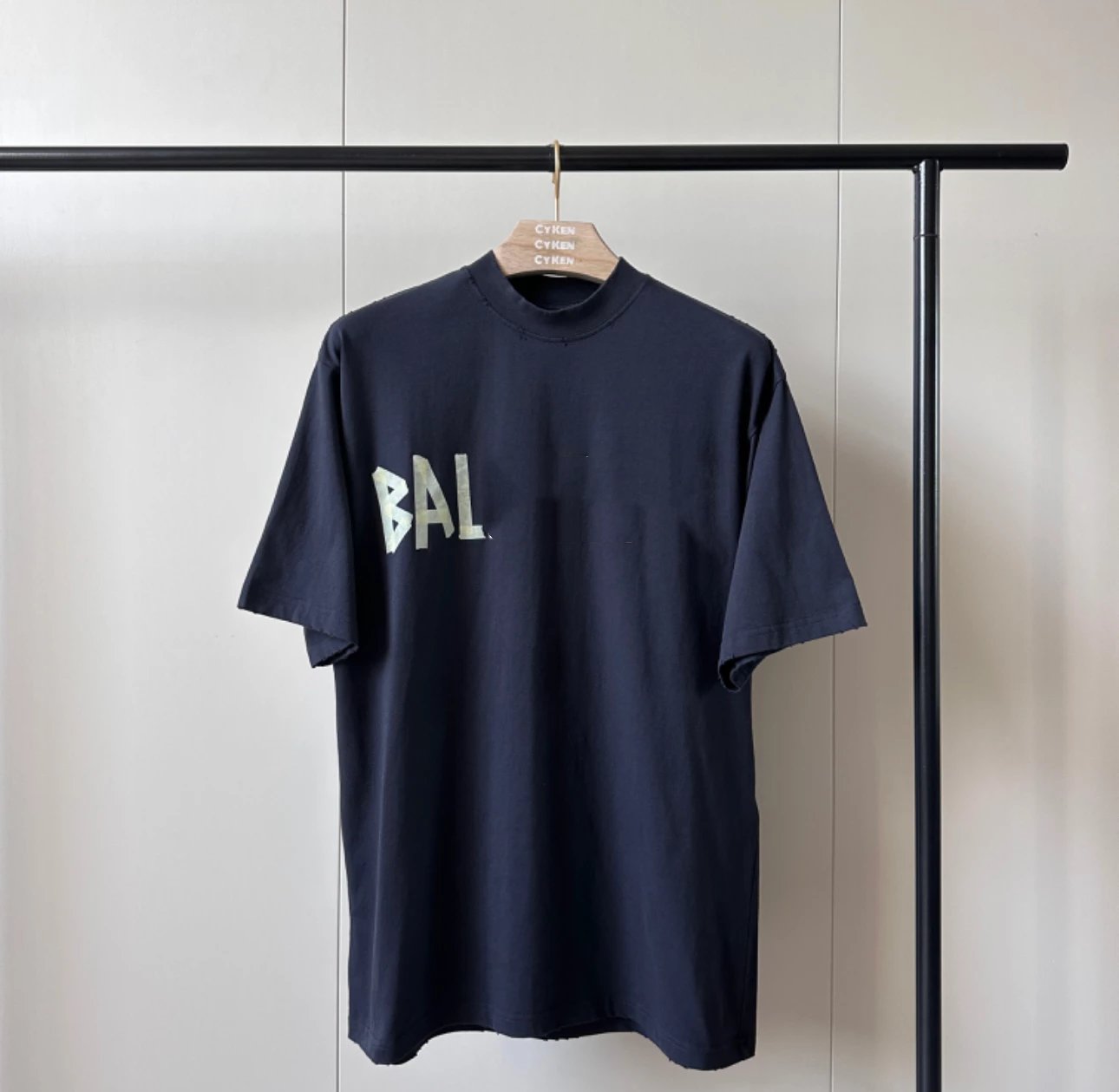 CY Original Pattern Paper Tape Short Sleeve
