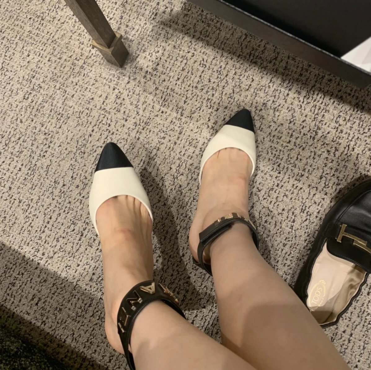 Chanel High Heels Pointed-toe ankle-strap block-heel slingbacks image 7