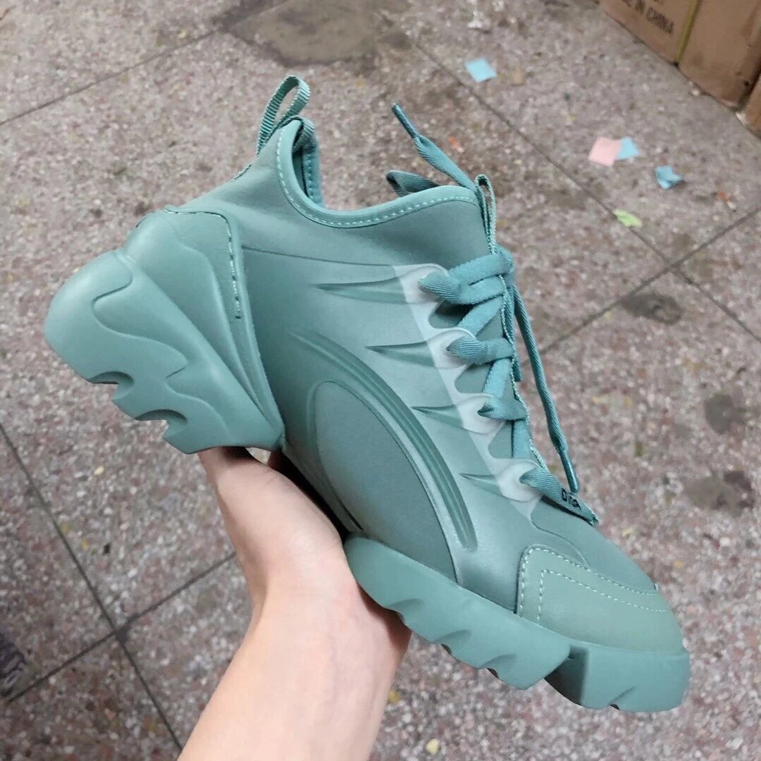 Dior Sneakers D-Connect chunky lace-up — Cyan