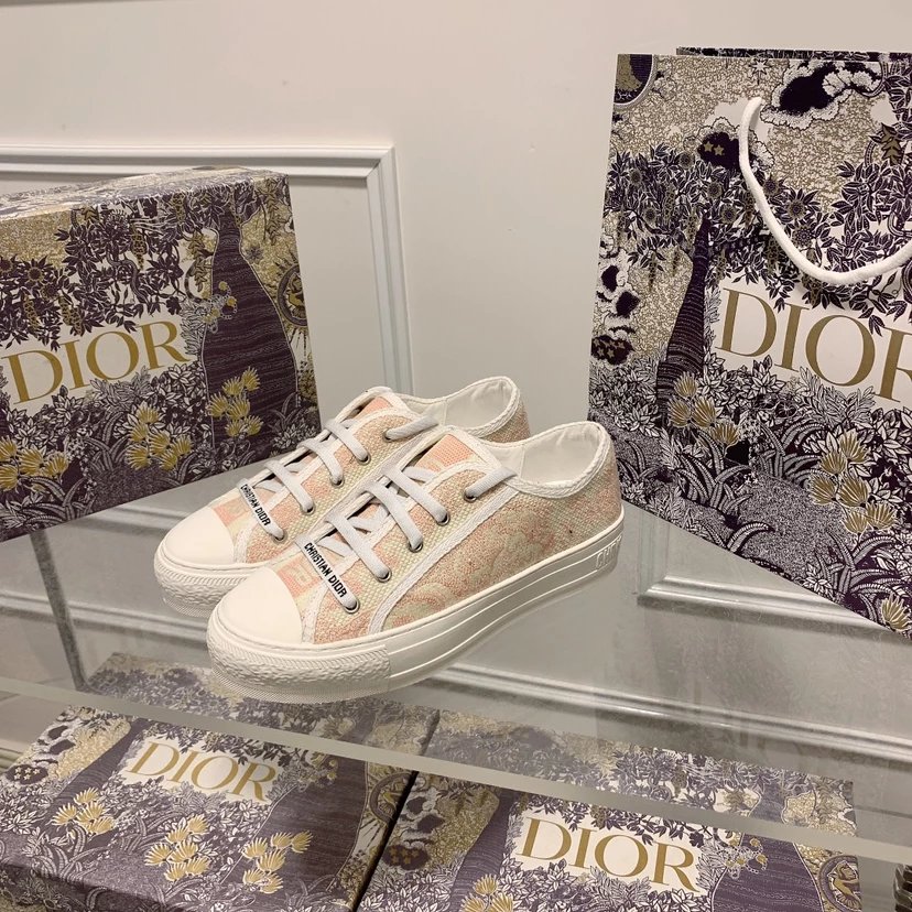 Dior Sneakers Walk'n'Dior low-top canvas — Pink Tiger