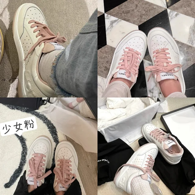 Chanel Sneakers Perforated low-top lace-up product detail image 4