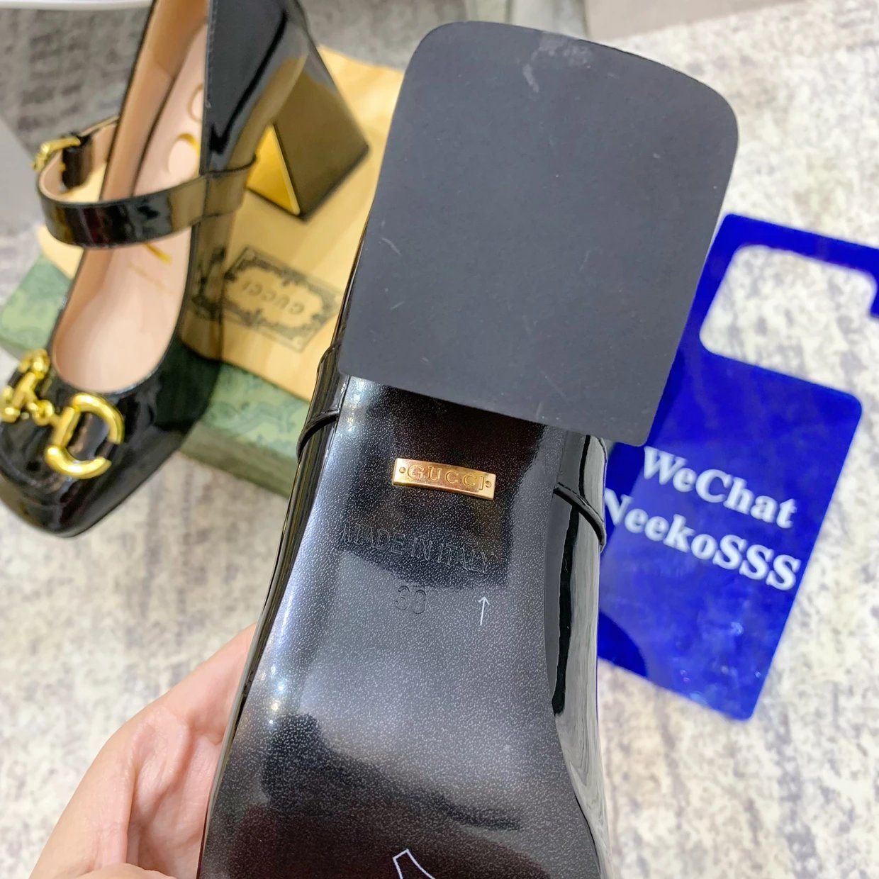 Gucci Horsebit Mary Jane Pink Leather Block Heels - 15