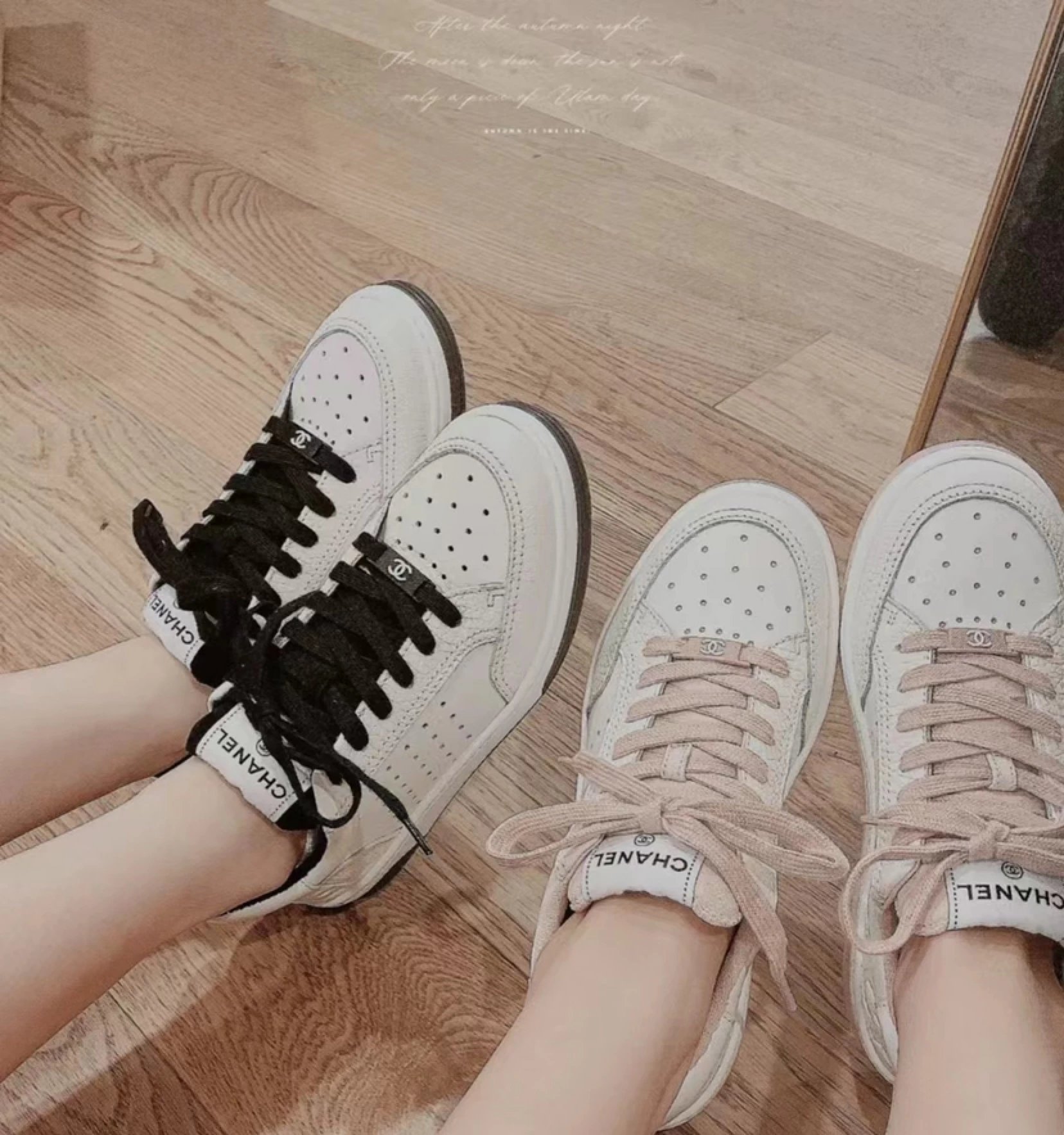 Chanel Sneakers Perforated low-top lace-up image 5