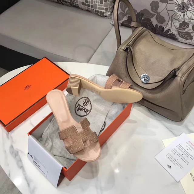 Hermès High Heels Oasis H-cutout block-heel mule sandals product detail image 15