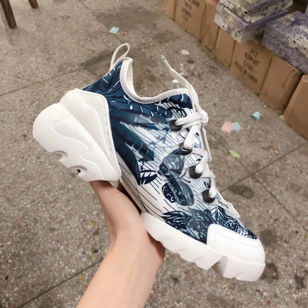 Dior Sneakers D-Connect chunky lace-up — Blue