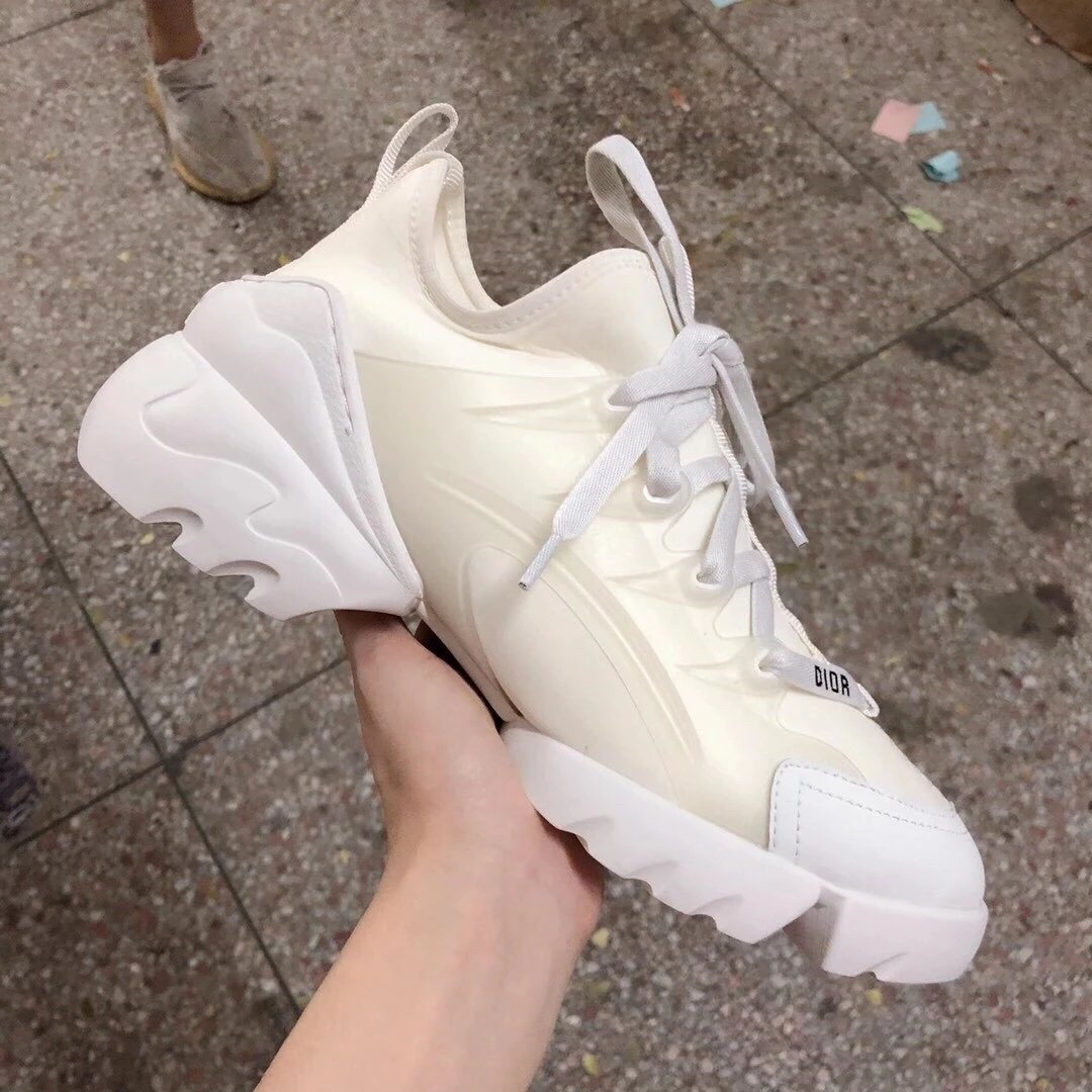 Dior Sneakers D-Connect chunky lace-up — white