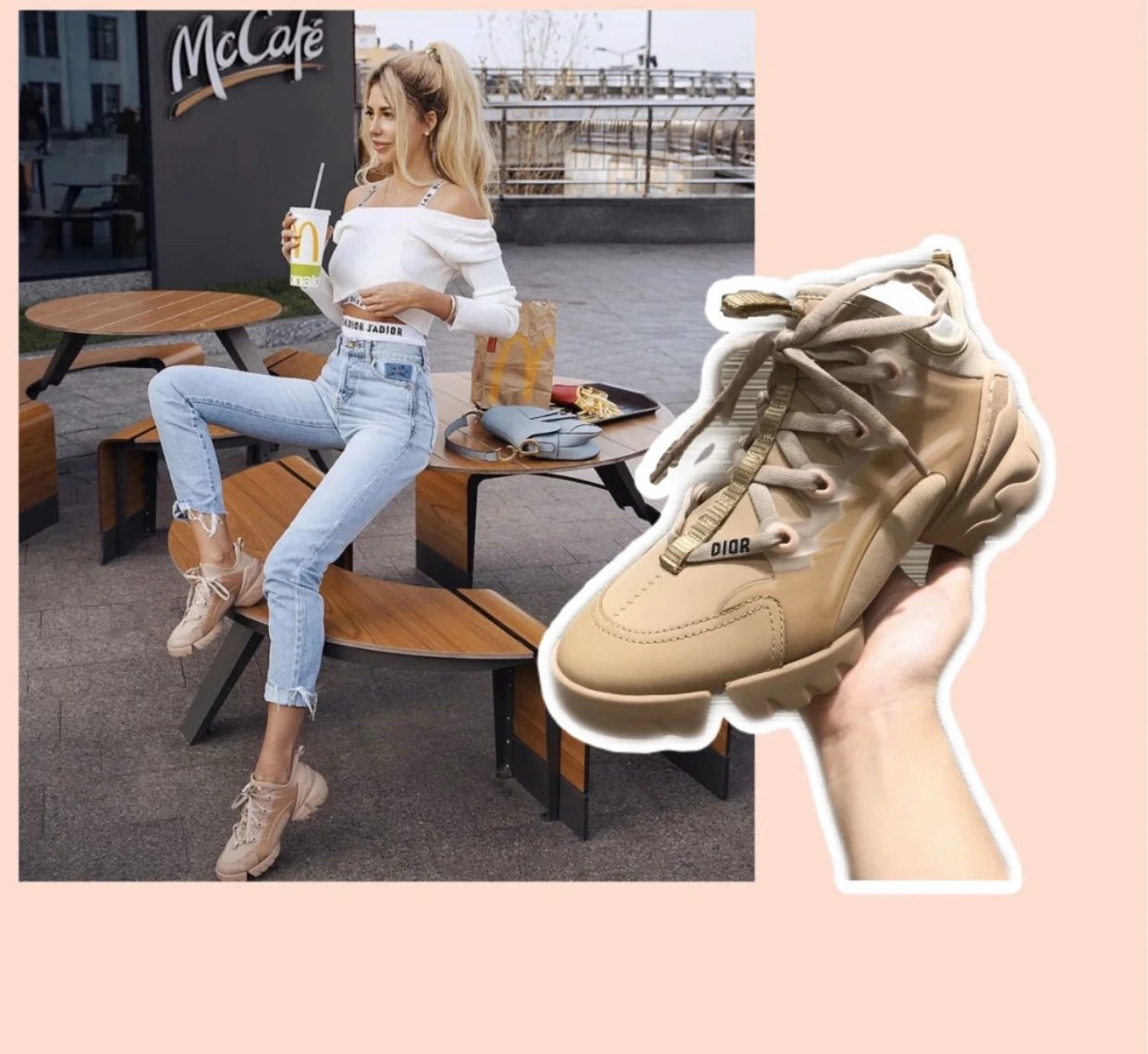 Dior Sneakers D-Connect chunky lace-up image 4