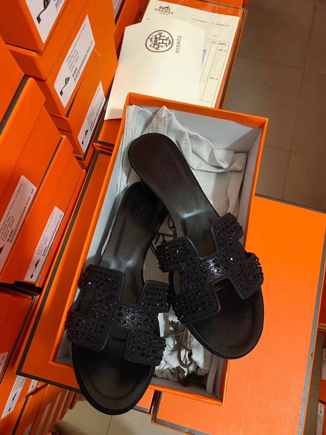 Hermès High Heels Oasis H-cutout block-heel mule sandals image 14
