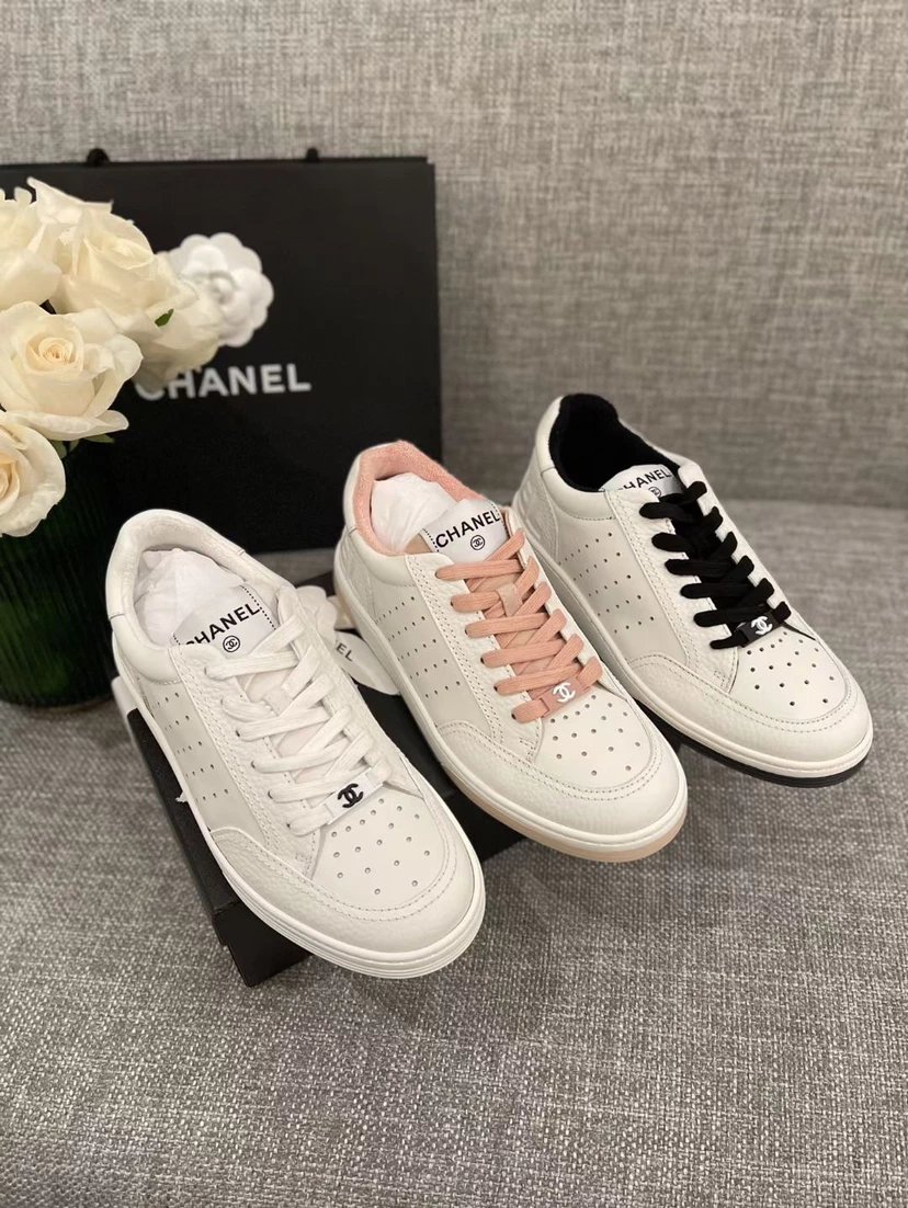 Chanel Sneakers Perforated low-top lace-up image 10