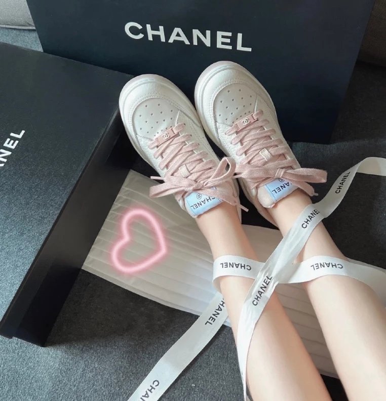 Chanel Sneakers Perforated low-top lace-up image 2