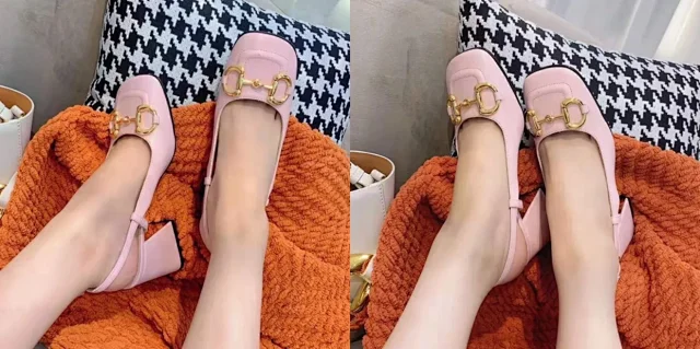Gucci High Heels Horsebit square-toe block-heel pumps product detail image 13