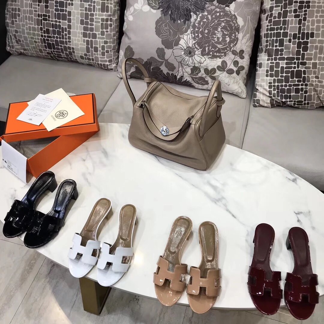 Hermès High Heels Oasis H-cutout block-heel mule sandals image 3