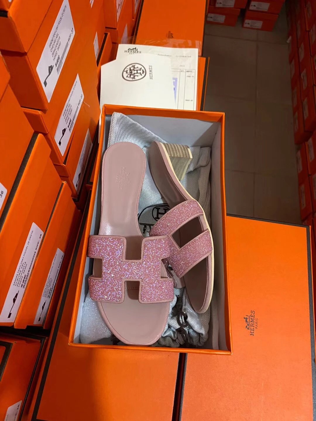 Hermès High Heels Oasis H-cutout block-heel mule sandals image 12