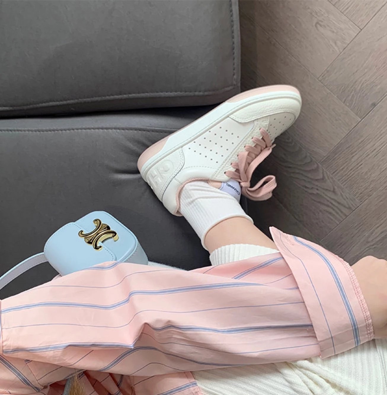 Chanel Sneakers Perforated low-top lace-up image 3
