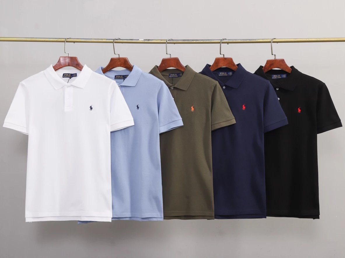 New Ralph Lauren logo embroidered polo shirt, hit! Paul's classic style! 2022 Ralph Lauren Spring/Summer Classic Basic Men's Flip Collar Short Sleeve Polo Shirt