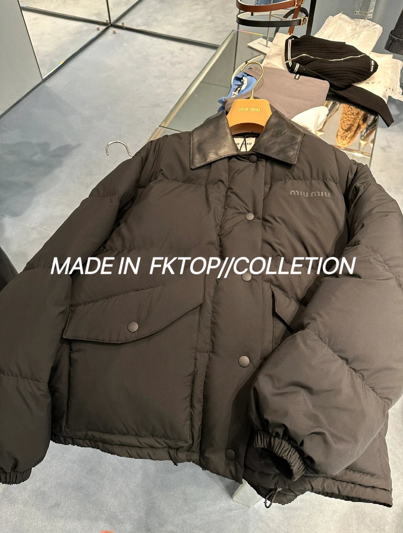 [FKTOP Crafted] Miu 26 Winter New Arrival Leather-Collar Down Jacket