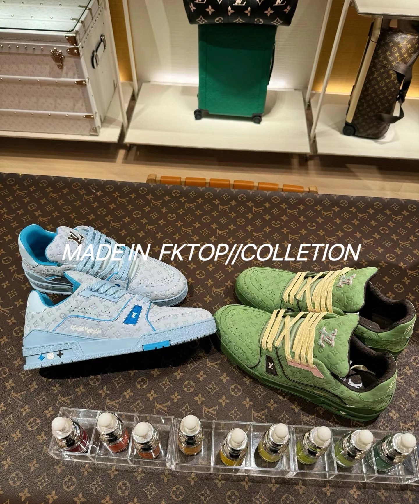FKTOP Artisan Craftsmanship L-brand 24SS Trainer Taylor Collaboration Ice Cream Blue