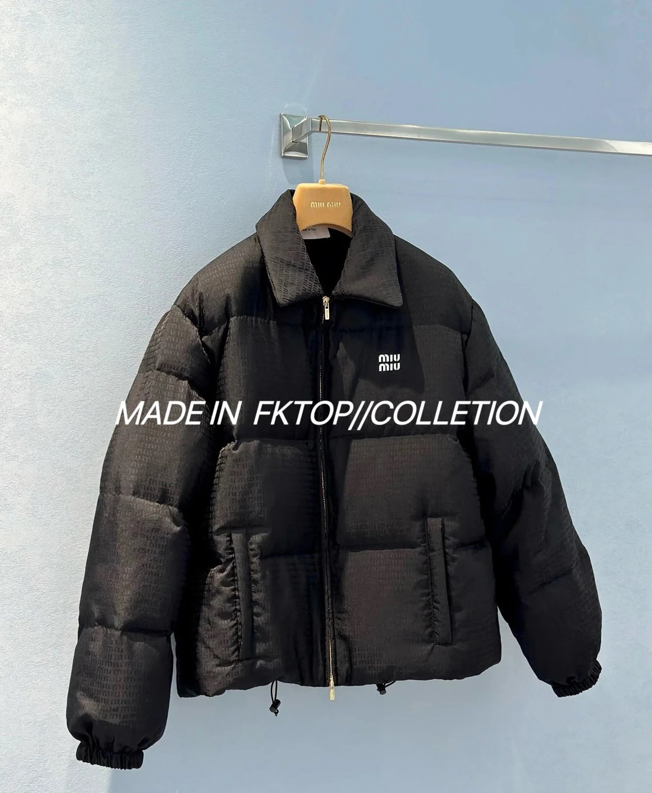 [FKTOP Crafted] MIUMIU 24FW All-Over Print Puffer Jacket - 2 Colors In Stock