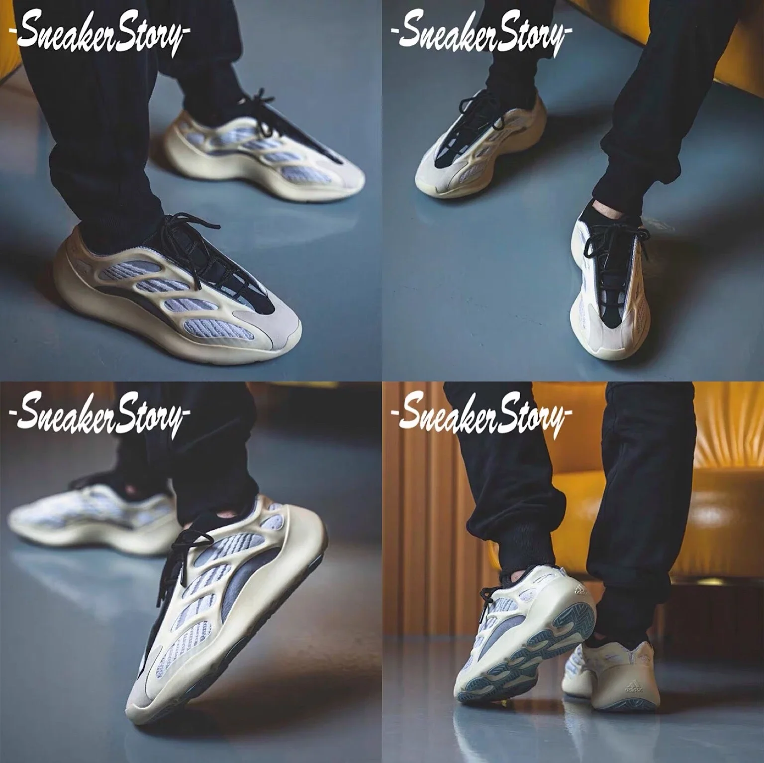 Adidas Yeezy 700 V3 Azael 夜光异性乳白色复古老爹鞋FW4980