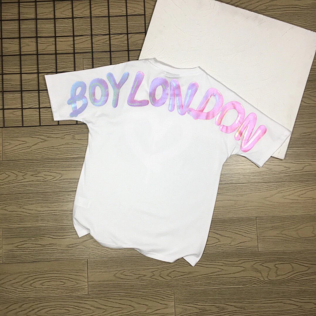 Boy London London Boy 23 Spring/Summer New Balloon Letter Print Crewneck Short Sleeve T-Shirt B231N01002