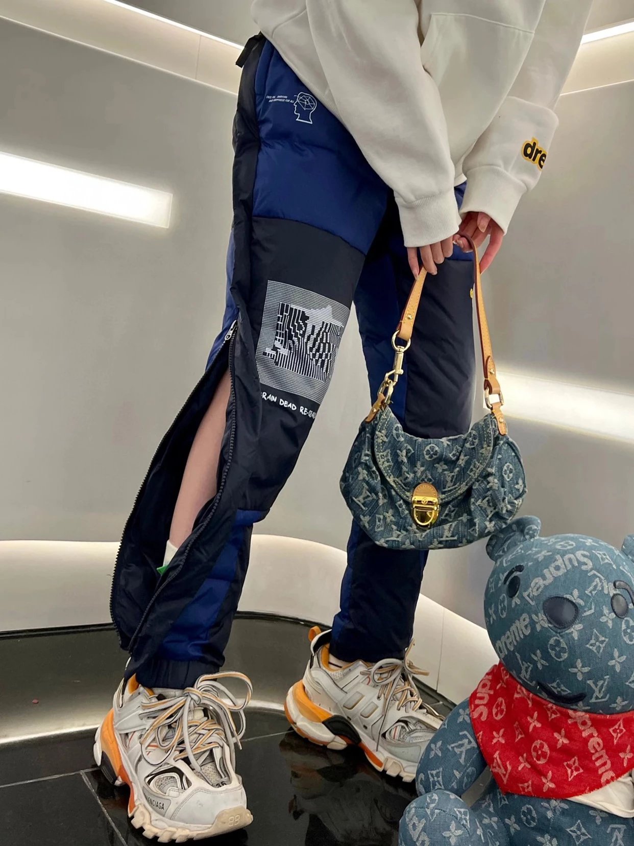 North Face x Brain Dead down pants