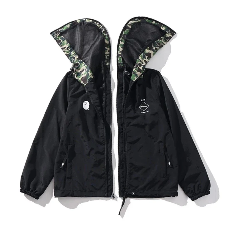 BAPE x FCRB SEPARATE PRACTICE JACKET联名军事迷彩夹克外套