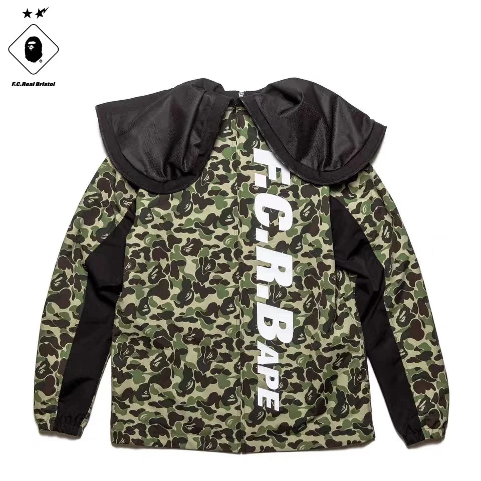 BAPE x FCRB SEPARATE PRACTICE JACKET联名军事迷彩夹克外套