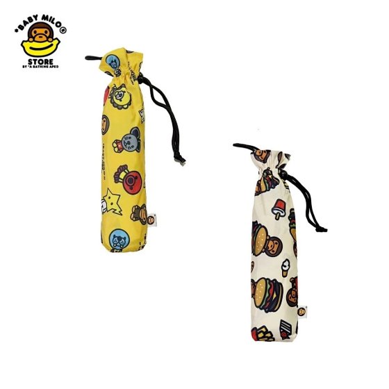 New Japanese Street Style Monkey Burger Zoo Cartoon Foldable Umbrella Original babymilo Portable