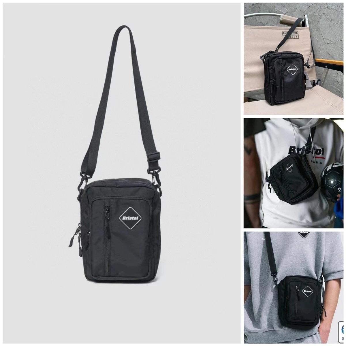 Japanese Bristol-style Hirofumi Kiyonaga Outdoor Casual Quick-Dry Functional Crossbody Sling Bag for Cycling & Commuting