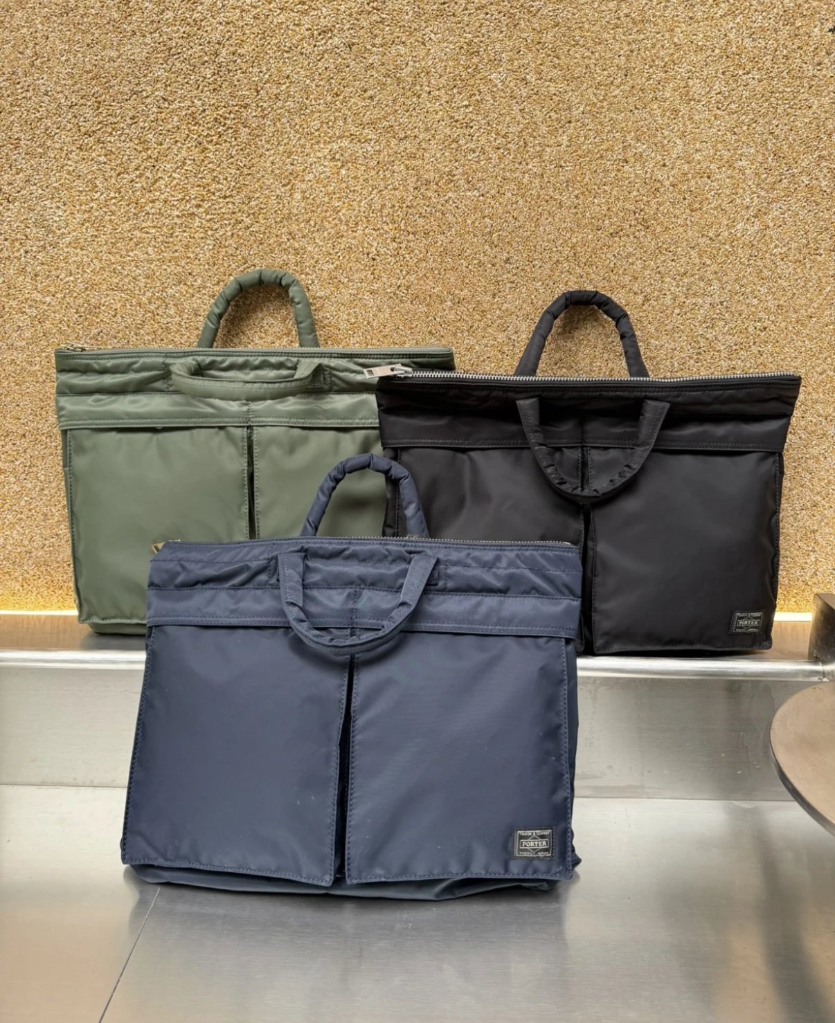 PORTER Yoshida Nylon briefcase, waterproof shoulder bag, crossbody bag, business bag