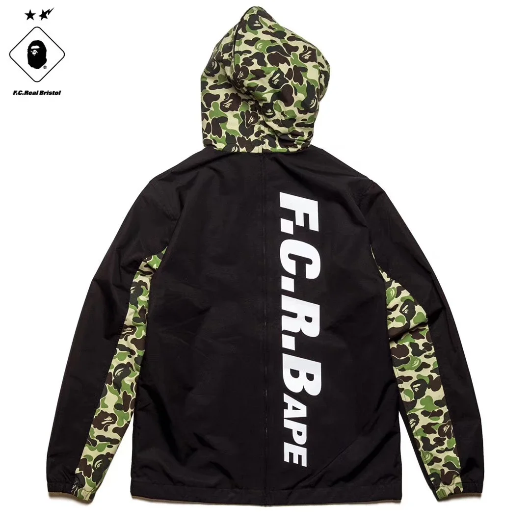 BAPE x FCRB SEPARATE PRACTICE JACKET联名军事迷彩夹克外套