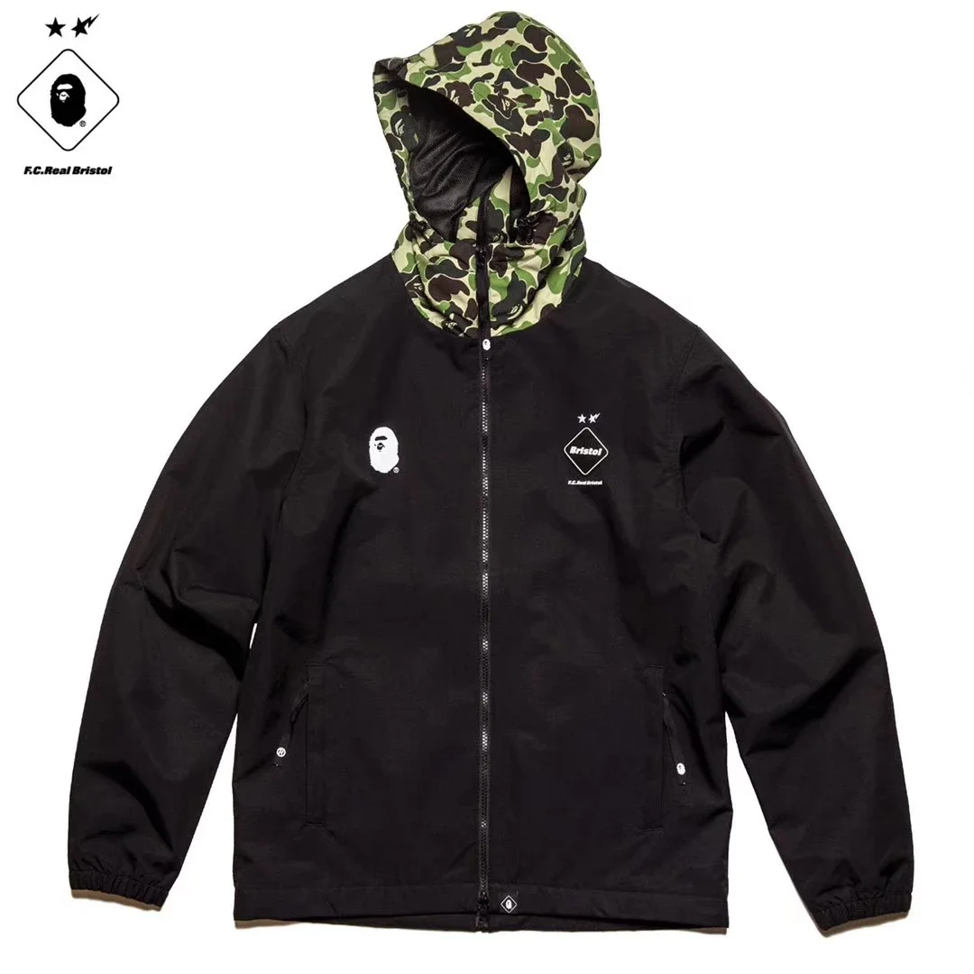 BAPE x FCRB SEPARATE PRACTICE JACKET联名军事迷彩夹克外套