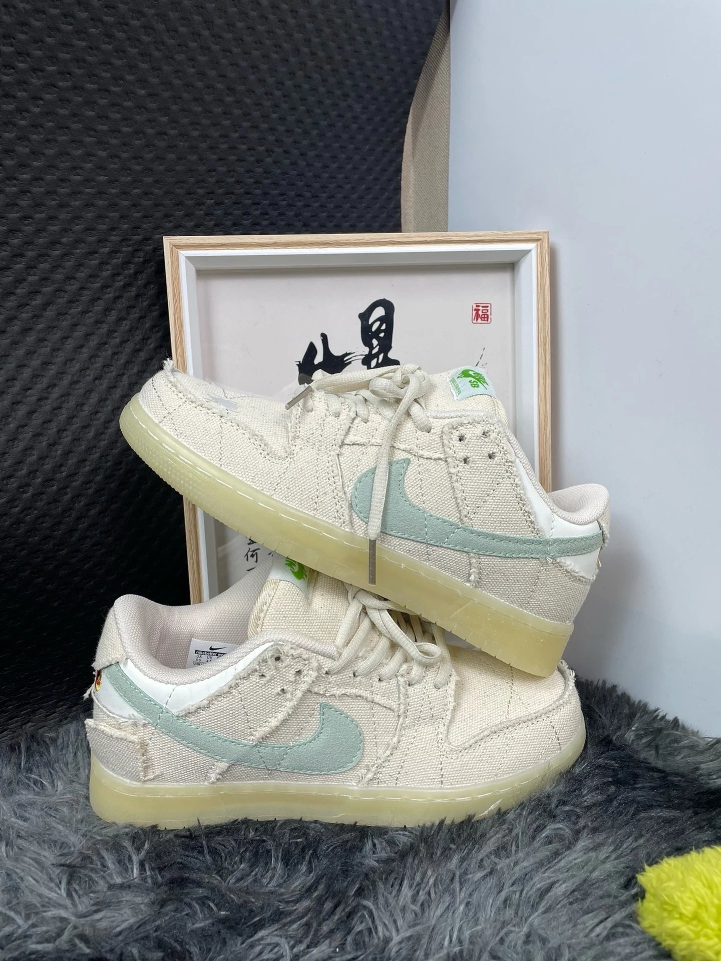 Dunk high quality Halloween mummy glow-in-the-dark tear tear music board shoes low-top women's shoes casual sneakers tide