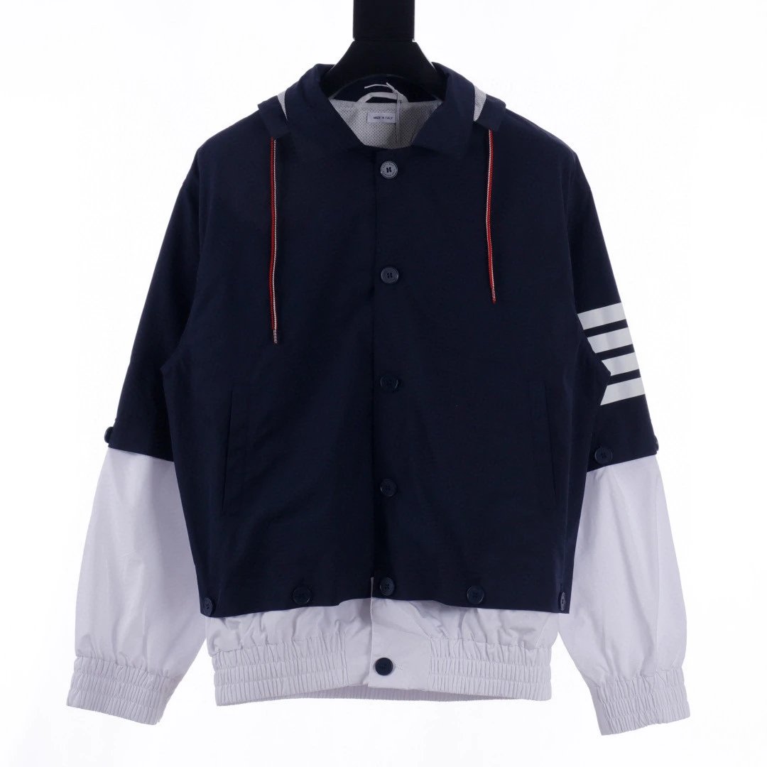 TB Detachable Sleeve Hooded Jacket