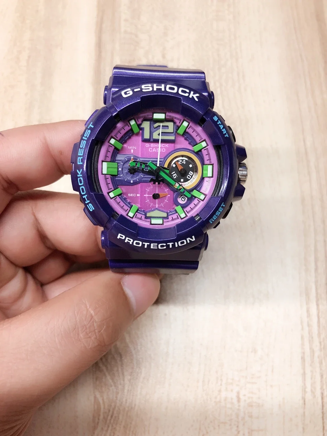 Casio Watch EVA Century Warrior Purple G-shock Initial Number