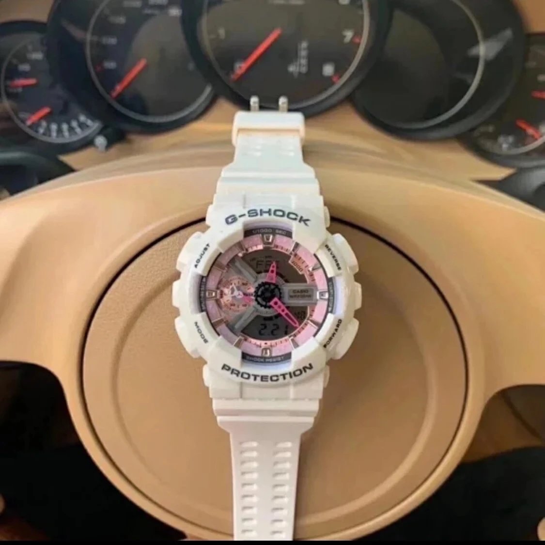 pink and white